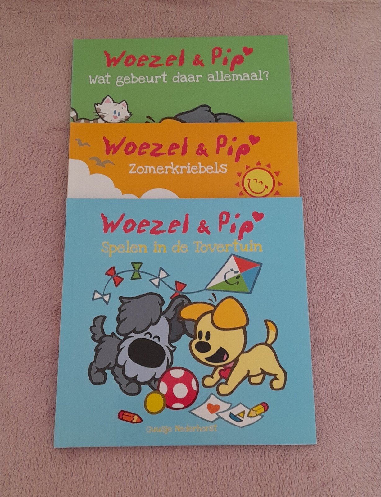 Woezel en Pip kinderboeken, Ophalen of Verzenden, Zo goed als nieuw, Guusje Nederhorst, 1 tot 2 jaar