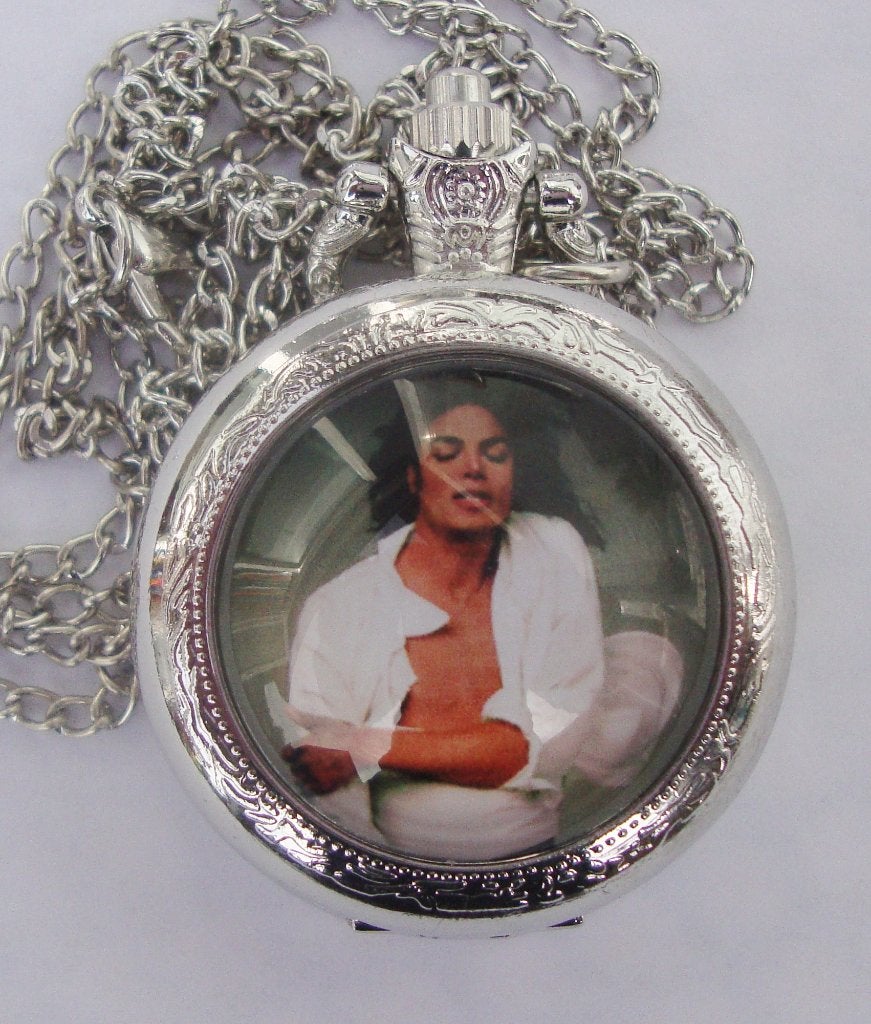 Michael Jackson Zakhorloge met Ketting  Diverse Afbeeldingen, Ophalen of Verzenden, Nieuw