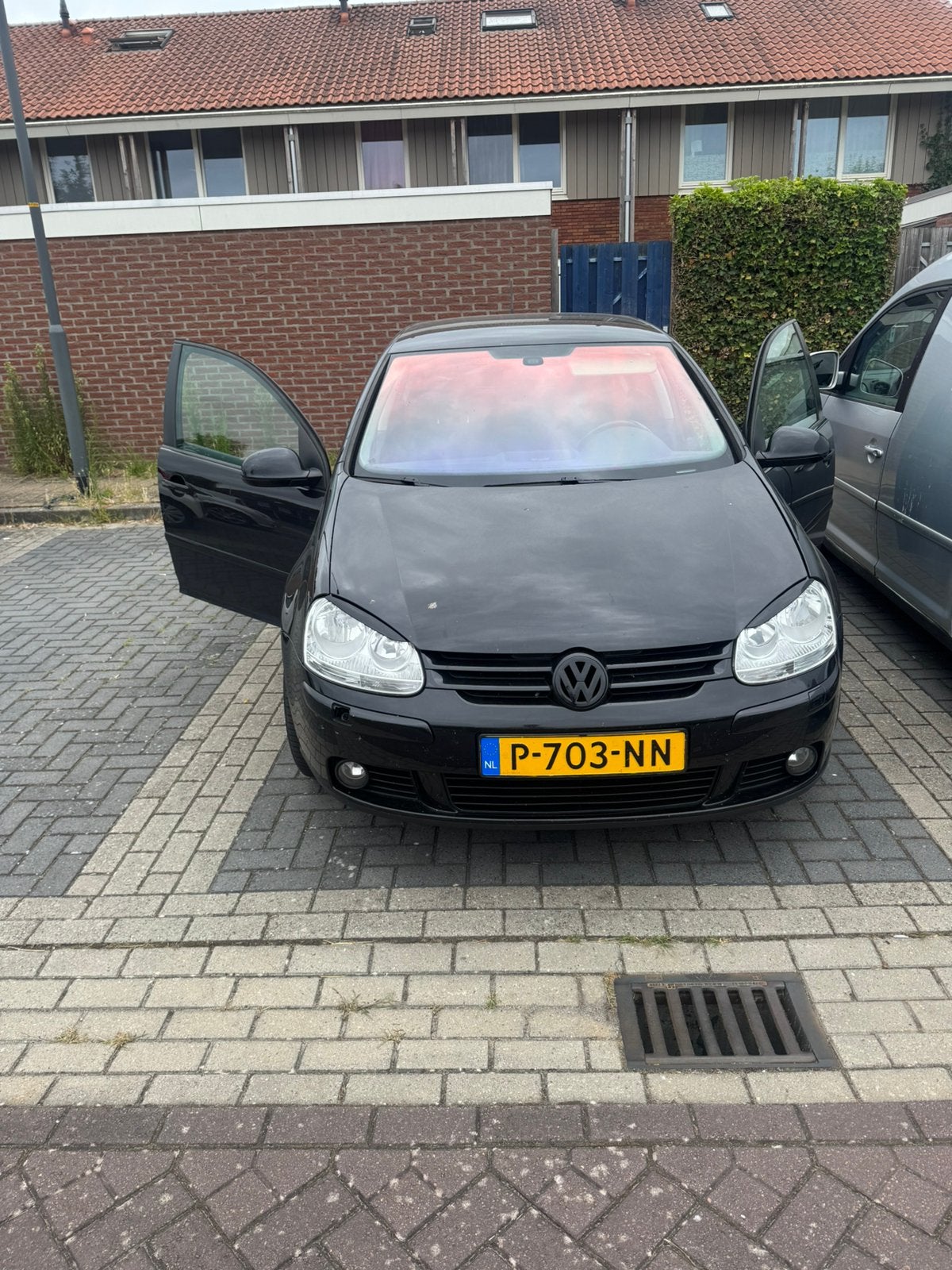 Volkswagen Golf 1.4 16V 59KW 2008 Zwart + Apple Carplay, Auto's, Voorwielaandrijving, 4 cilinders, 610 kg, Zwart
