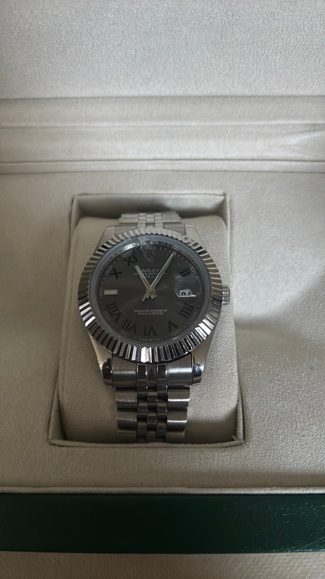 Rolex datejust Wimbledon, Staal, Gebruikt, Verzenden, Polshorloge