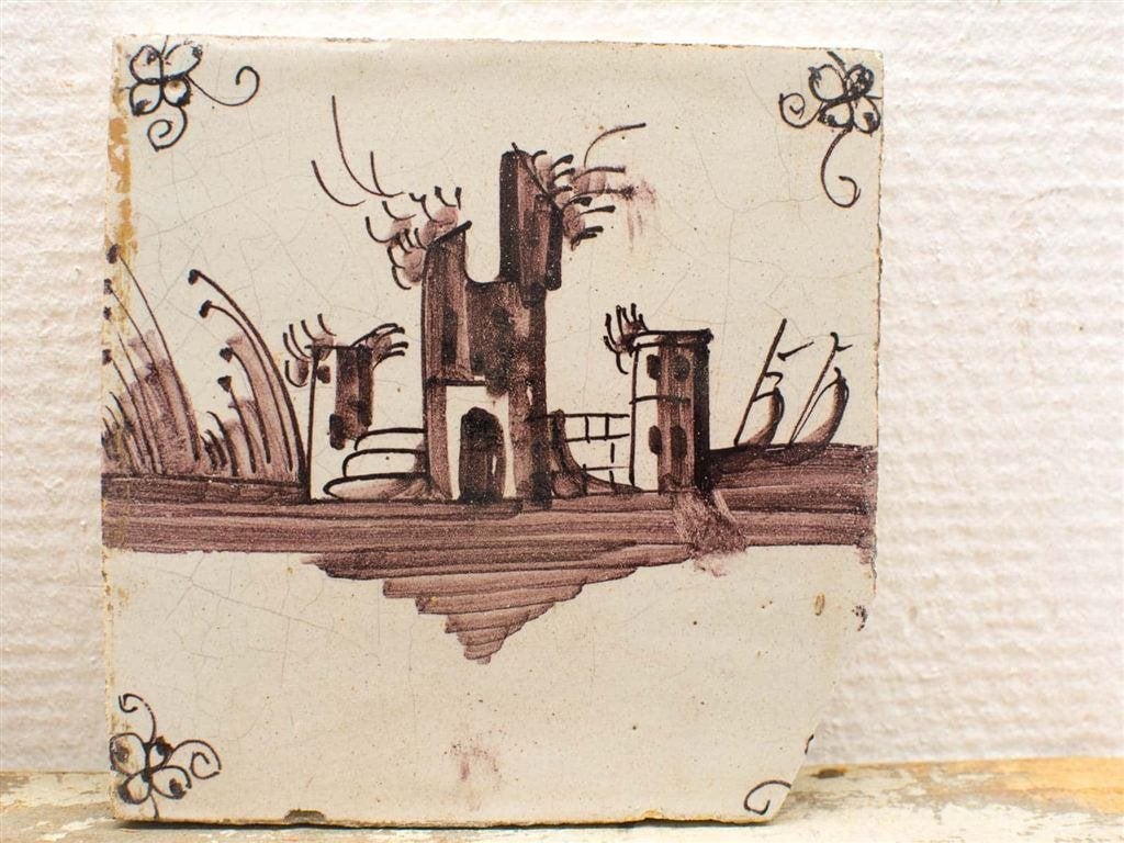 Oud Hollandse tegeltjes handbeschilderd 13293, Ophalen of Verzenden