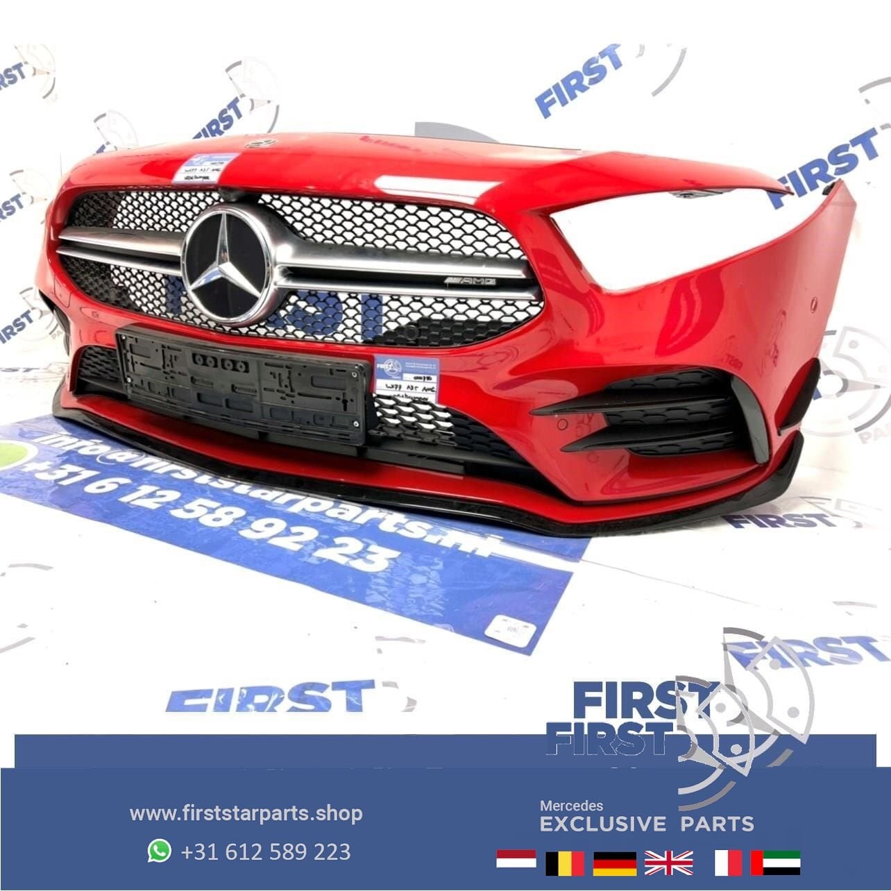 Bumper Mercedes A Klasse W177 V177 A35 AMG SEDAN JUPITER ROO, Gebruikt, -, Voor, Ophalen of Verzenden