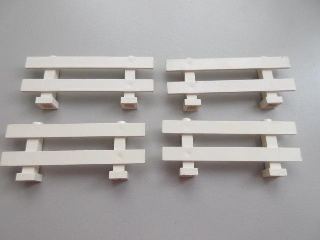 nr. 6601, 4 Hekjes, 6079 Fence 1x8x2, Ophalen of Verzenden, Zo goed als nieuw, Complete set, Lego