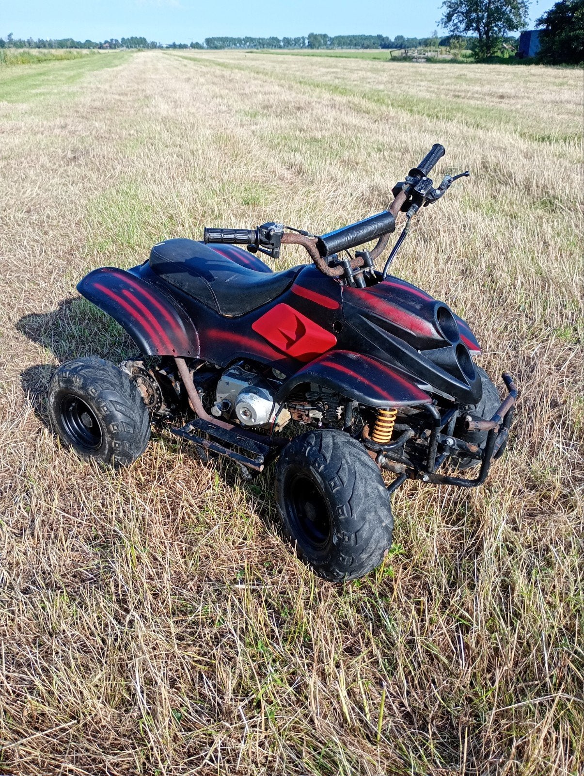 Quad 110 cc, Fietsen en Brommers, Minibikes, Midibikes en Pitbikes, Ophalen, Gebruikt, Onbekend, Overige typen