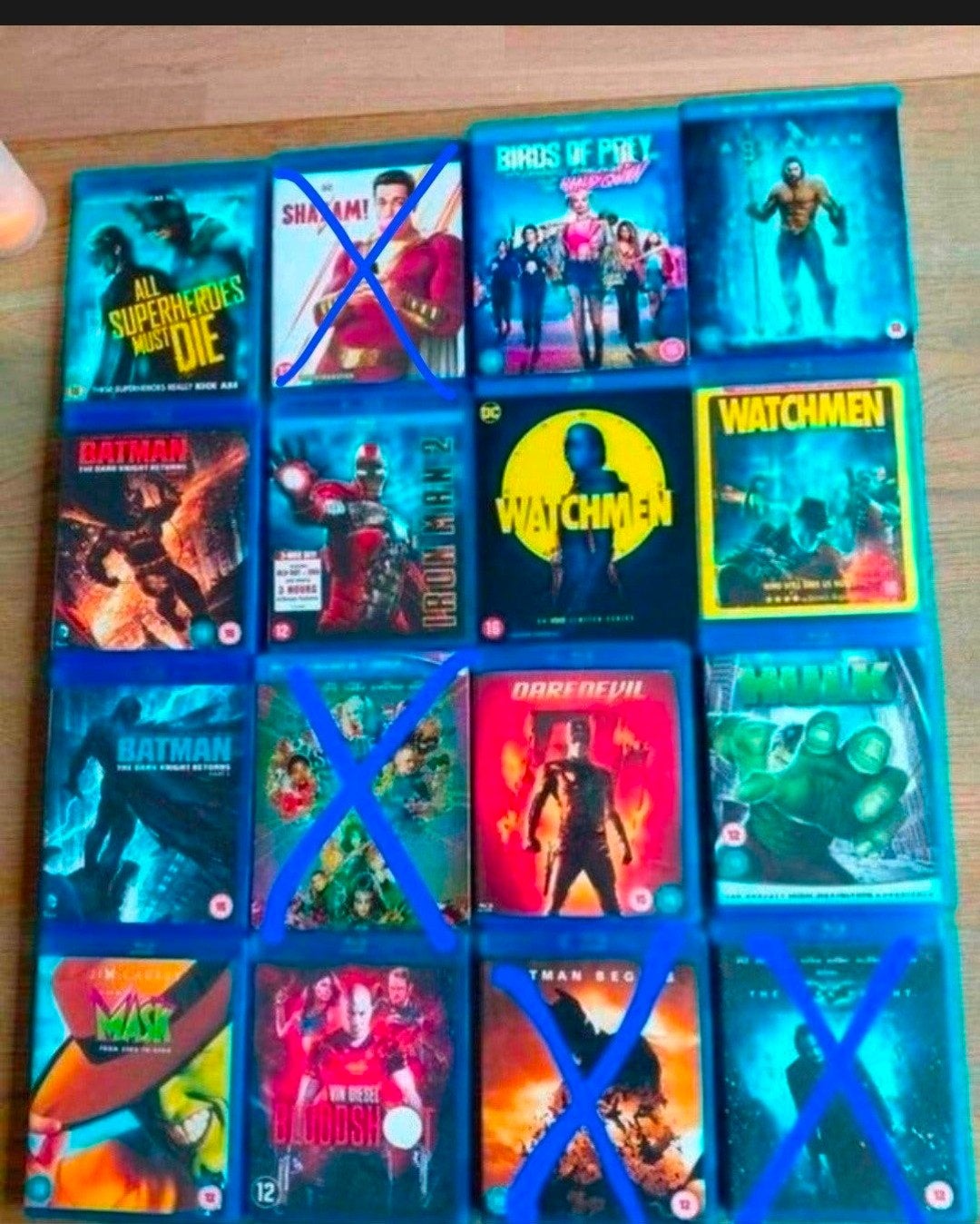 Superhero Blu-rays onder andere Batman, Iron Man, Watchmen, Cd's en Dvd's, Film, Science Fiction en Fantasy, Ophalen of Verzenden