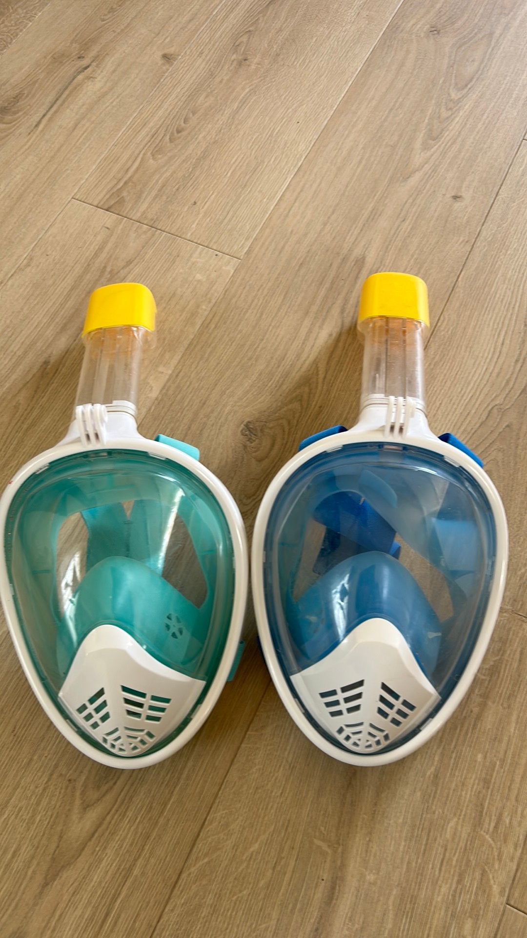 2 snorkelmaskers, Ophalen of Verzenden, Gebruikt, Snorkelmasker