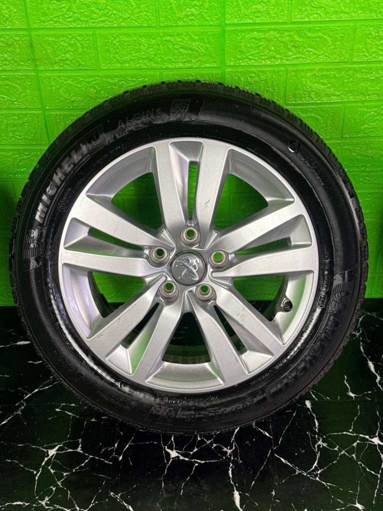 Originele Peugeot 308 velgen 16" 5x108 winterset michelin, Auto-onderdelen, Banden en Velgen, Niet ingevuld, Gebruikt, 16 inch