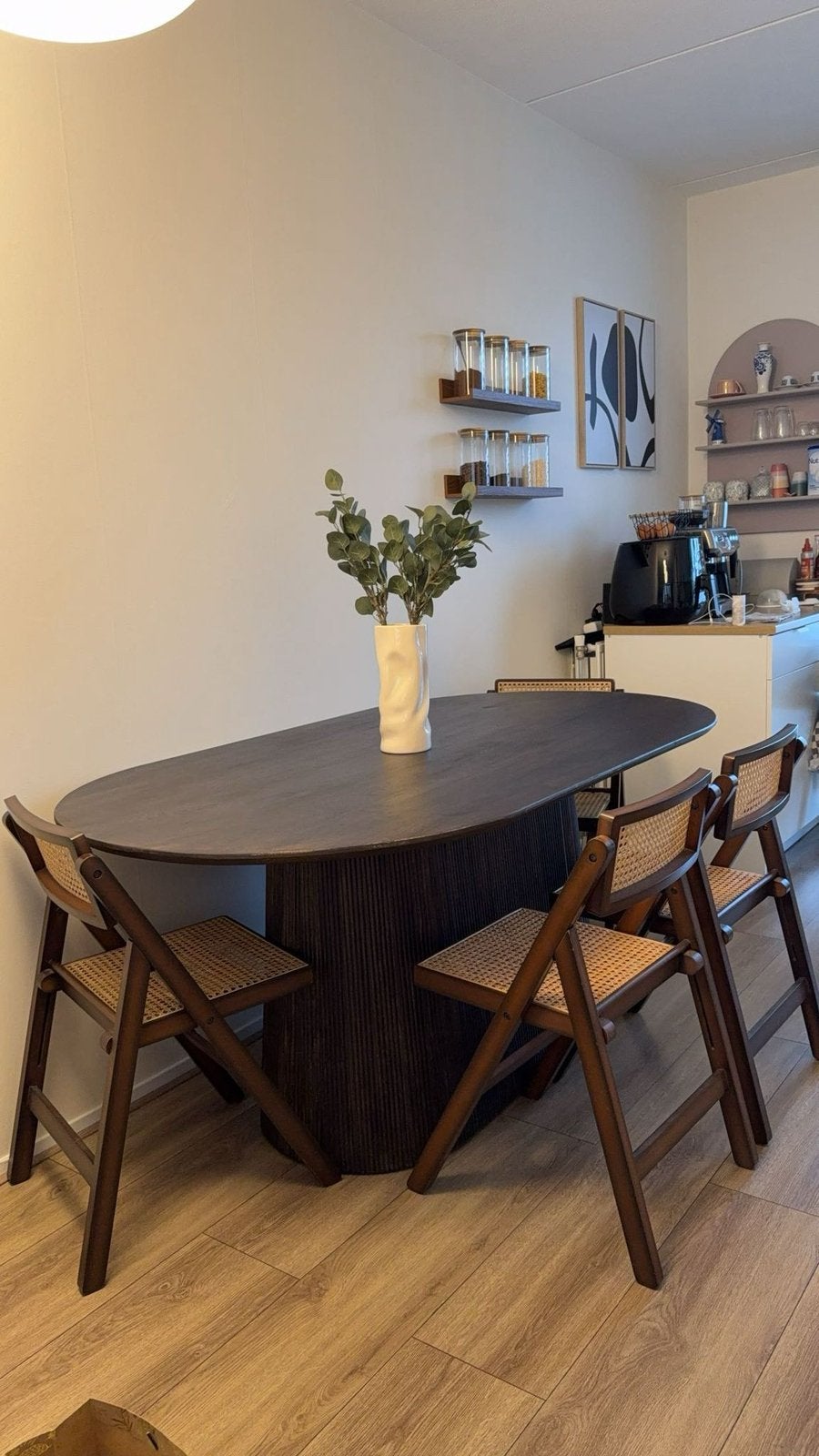 by fonQ Grand Eettafel Donkerbruin Mangohout - 180 x 100 cm, Huis en Inrichting, Tafels | Eettafels, Ophalen, 50 tot 100 cm, Zo goed als nieuw