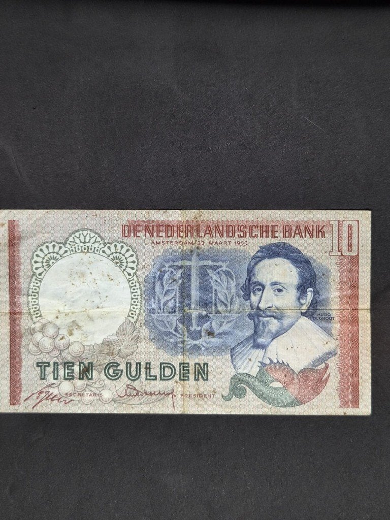 10 Gulden Biljet uit 1953, Postzegels en Munten, Bankbiljetten | Nederland, Ophalen of Verzenden, 10 gulden, Los biljet