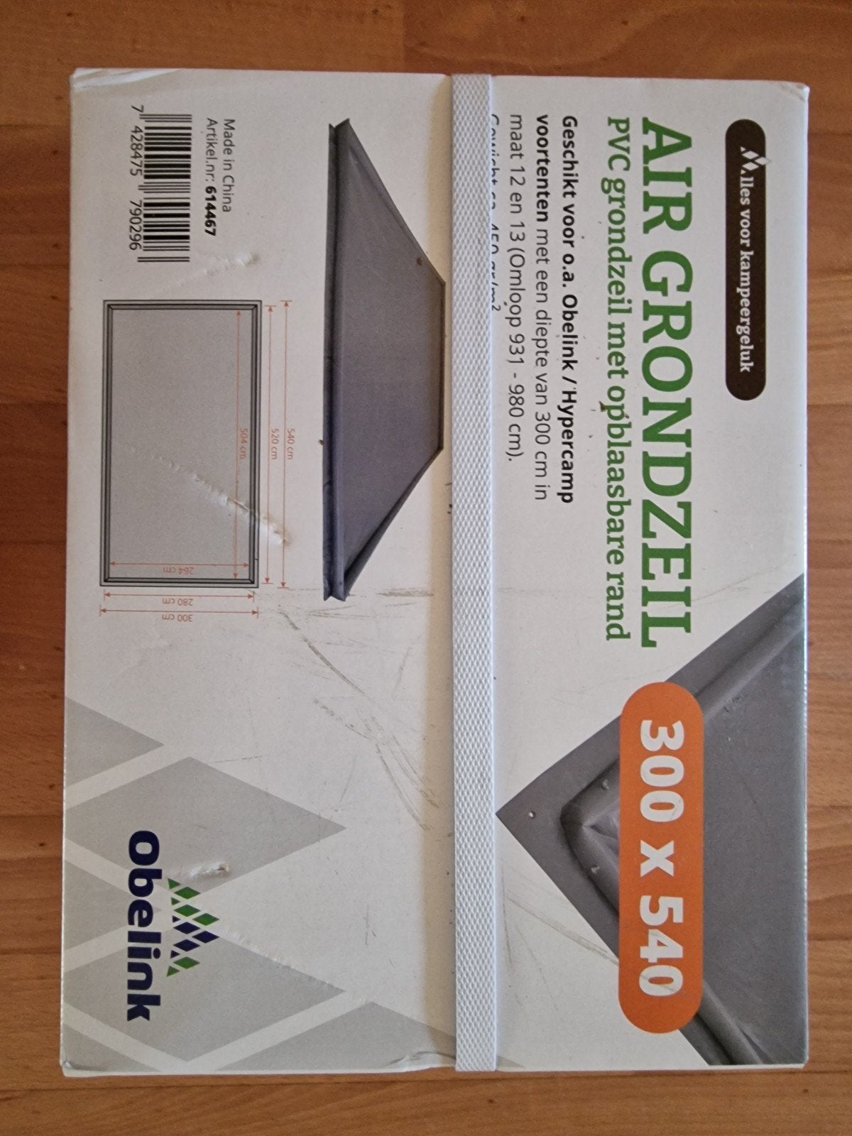 Obelink Air Grondzeil PVC 300x540 met opblaasbare rand, Ophalen of Verzenden, Nieuw