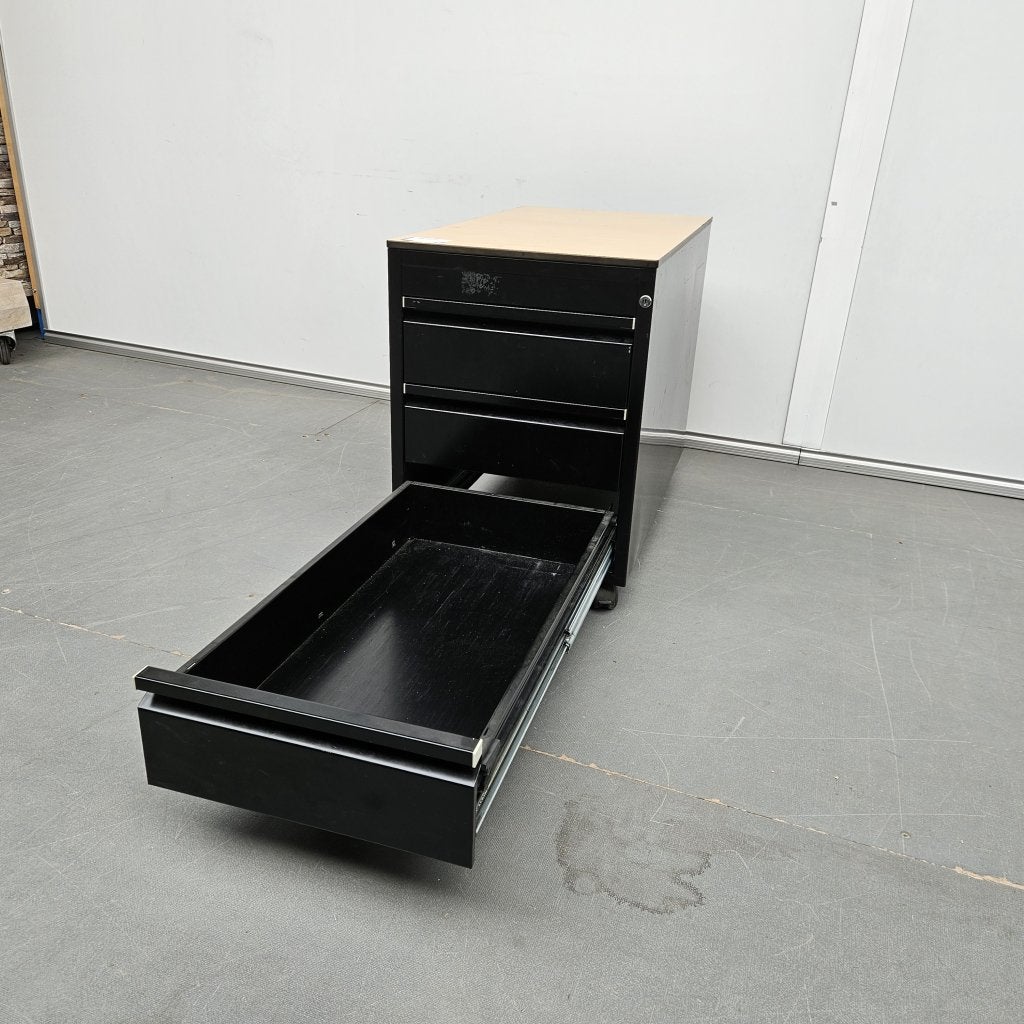 Mewaf ladekast retro - 62x45x80 cm | zwart metaal, Niet ingevuld, Gebruikt, Niet ingevuld, Niet ingevuld