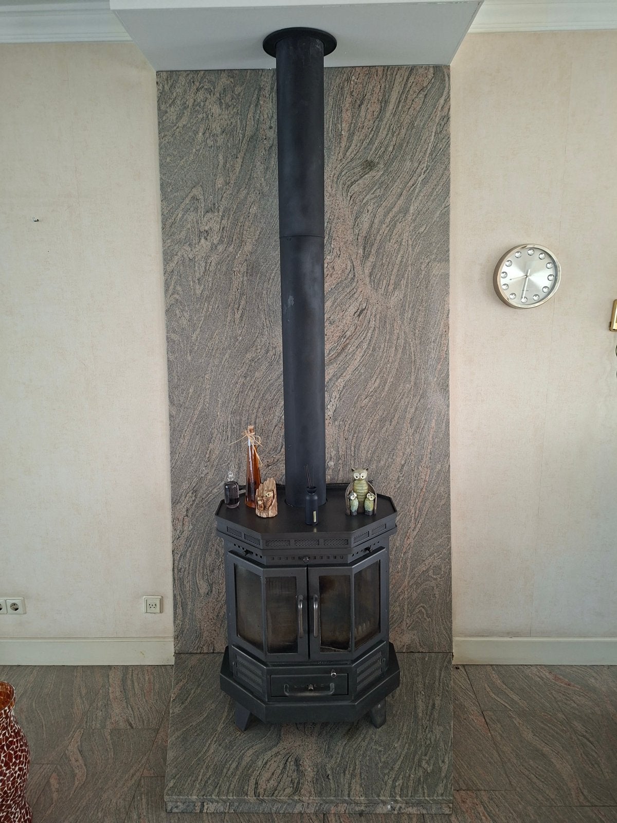 Helex Allesbrander - 75,5x64x46 cm, Huis en Inrichting, Kachels, Gebruikt, Vrijstaand, Allesbrander, Hout, Ophalen