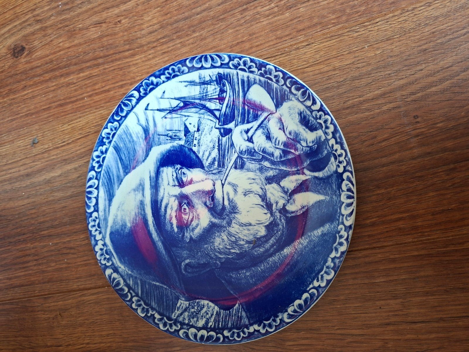 Vintage Boch Frères La Louvière Delft wandbord, Ophalen