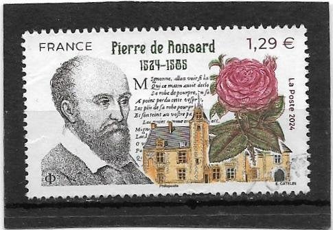 Frankrijk 2024 Pierre de Ronsard 1524-1585 €1,29, Verzenden, Gestempeld