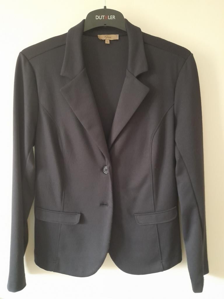 Zwarte tricot blazer van Gina, Gina, Zwart, Overige maten, Ophalen of Verzenden