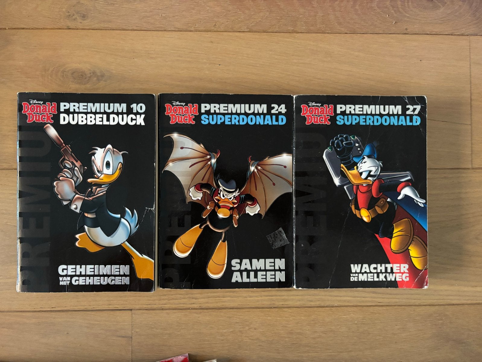 Donald Duck Premium: Dubbelduck en Superdonald (3 stuks), Boeken, Meerdere stripboeken, Ophalen of Verzenden, Gelezen