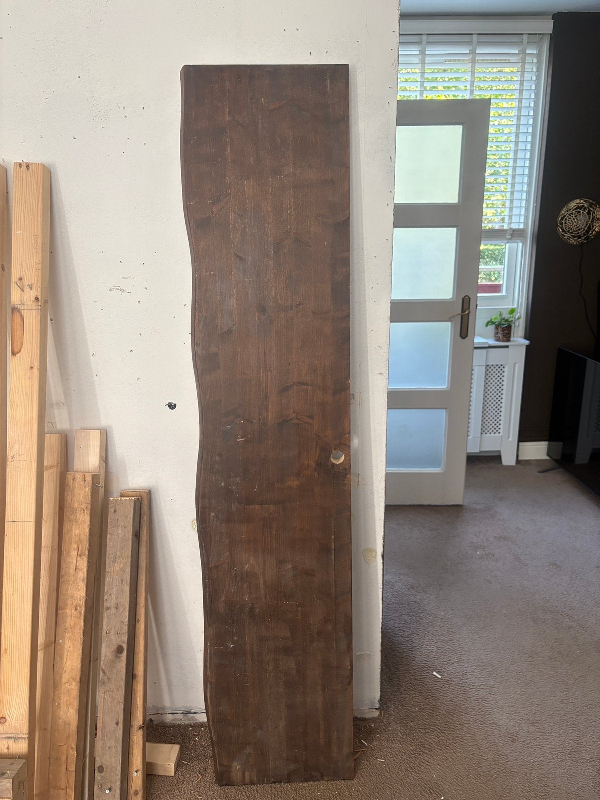 Houten wandplank, Ophalen, Gebruikt