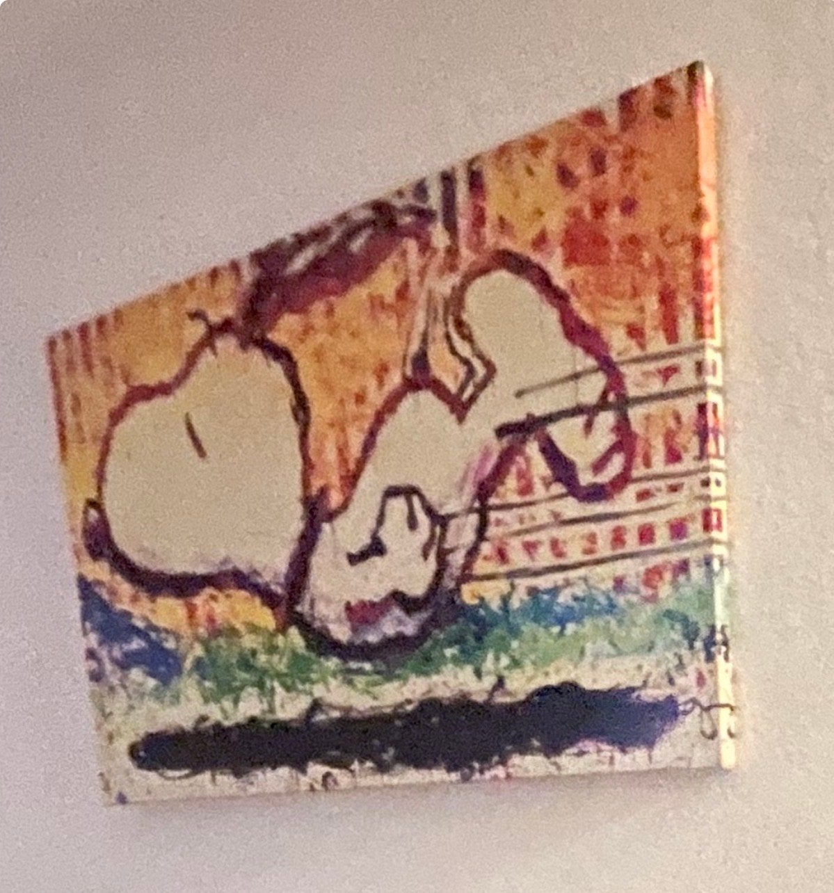 Snoopy Tom Everhart -As the Sun Sets Slowly in the West, Ophalen, Print, Textiel, Stripfiguren/cartoons
