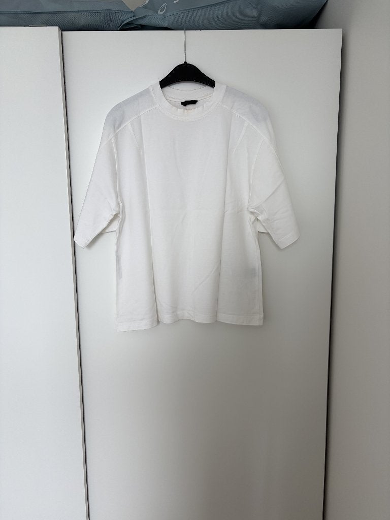 Wit T-shirt met korte mouwen van Zara, maat S, Kleding | Dames, Ophalen of Verzenden, Korte mouw, Maat 36 (S), Gedragen