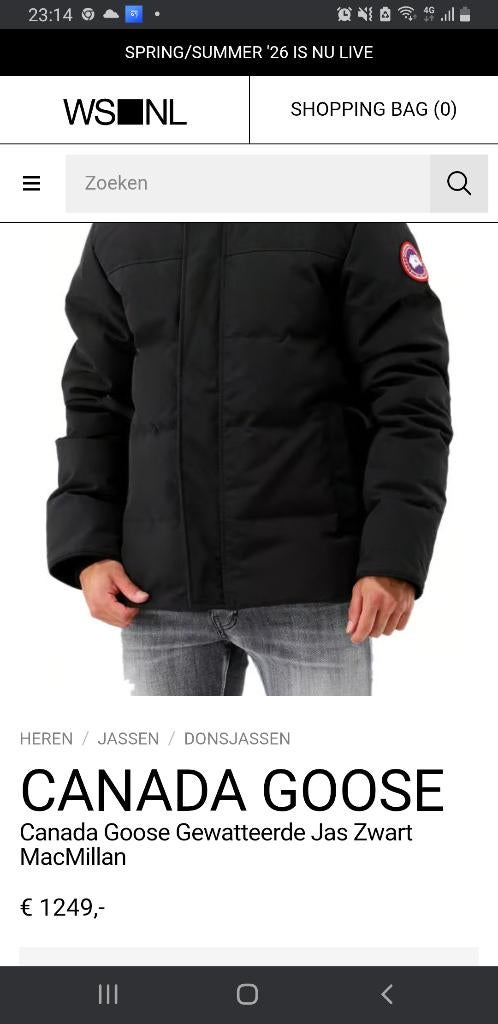 Canada goose, Kleding | Heren, Jassen | Winter, Onbekend, Zwart, Ophalen of Verzenden, Maat 56/58 (XL)