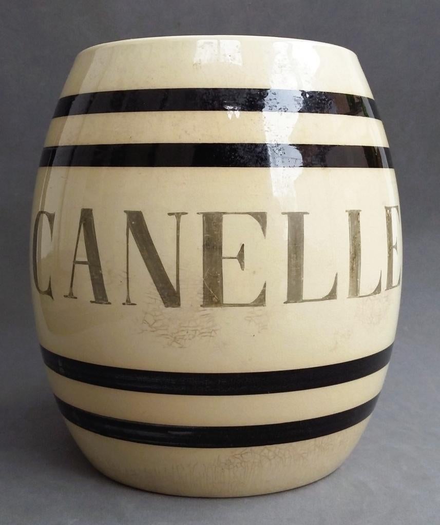 Om 1910 Voorraadpot Voorraad Pot Keuken Winkel Kruidenier, Antiek en Kunst, Ophalen of Verzenden
