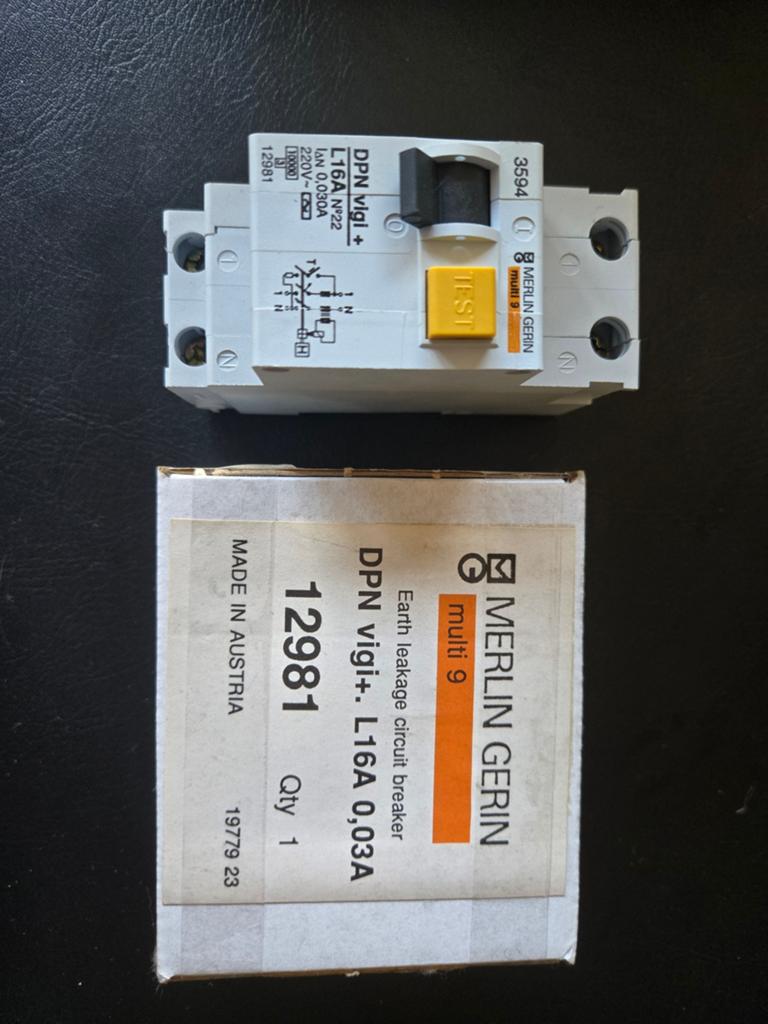 Merlin Gerin aardlekschakelaar DPN Vigi 16A 0,03A, Ophalen of Verzenden, Nieuw