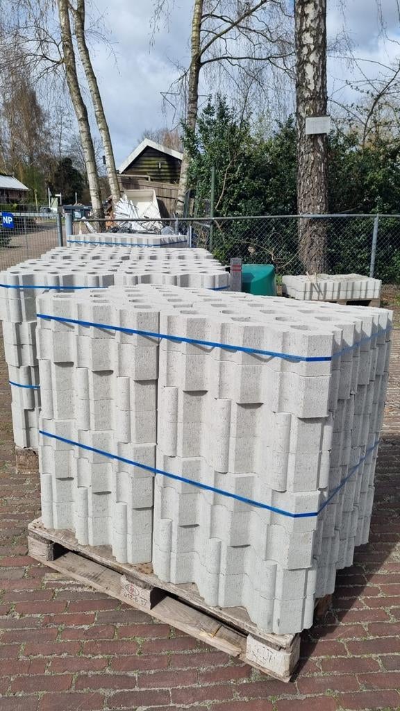 Grasbeton stenen, graskeien 60x40x12, Tuin en Terras, Ophalen, Nieuw, Beton, Klinkers