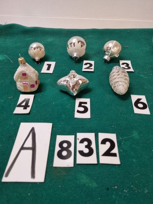 kerstballen vintage 6 verschillende [a832], Ophalen of Verzenden, 'T Olde Gre-j, Info@toldegrej.nl, Endepoelstraat 20f Didam