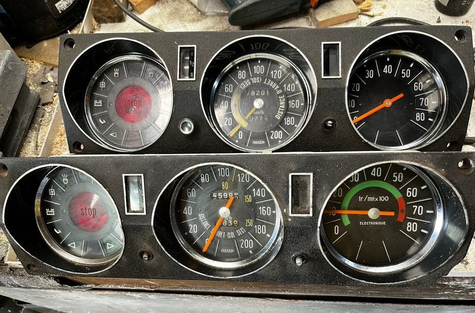 Citroen ID DS dashboard klokken km teller toerenteller, Auto-onderdelen, Ophalen of Verzenden, Gebruikt, Citroën