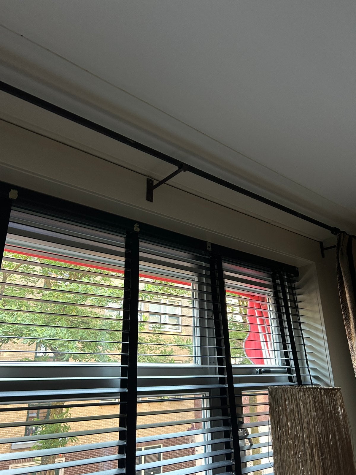 Smeedijzeren gordijnroede 90 cm, 2.30 en 3.50 mtr, Ophalen of Verzenden, Gebruikt, Metaal