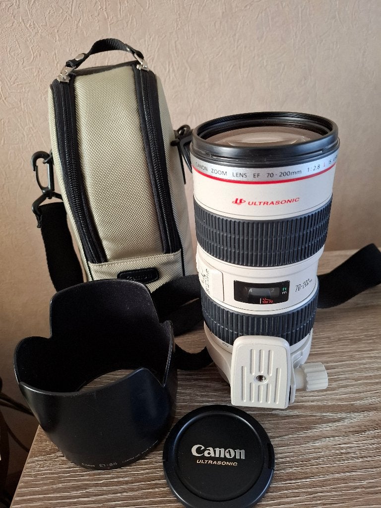 Canon zoom lens ef 70 - 200 mm 1: f2.8 L IS USM NIEUWSTAAT, Ophalen, Canon, Overige typen, Zo goed als nieuw
