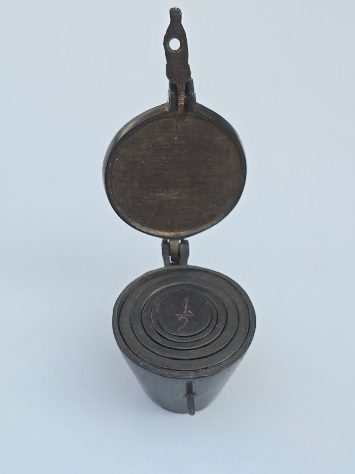 Antieke set koperen sluitgewichten / apothekers gewichten, Ophalen of Verzenden, Koper