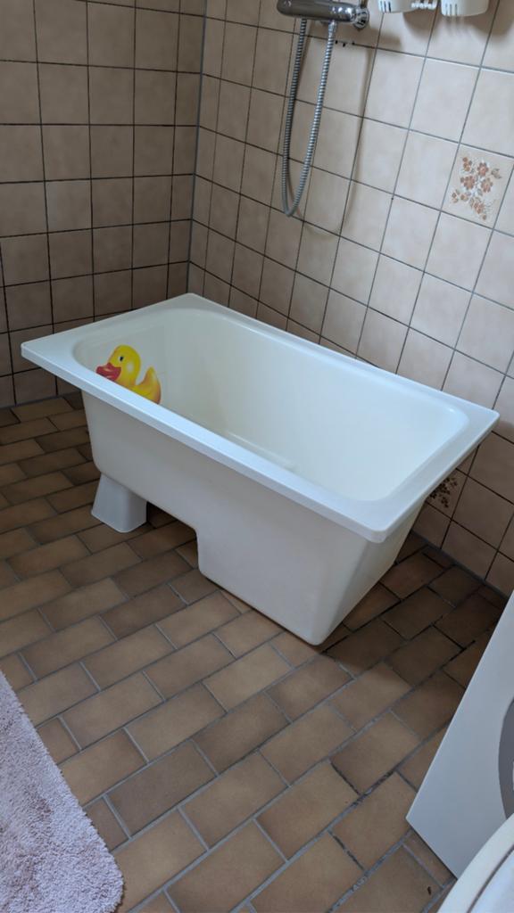 Zitbad/kinderbad kunststof, Ophalen