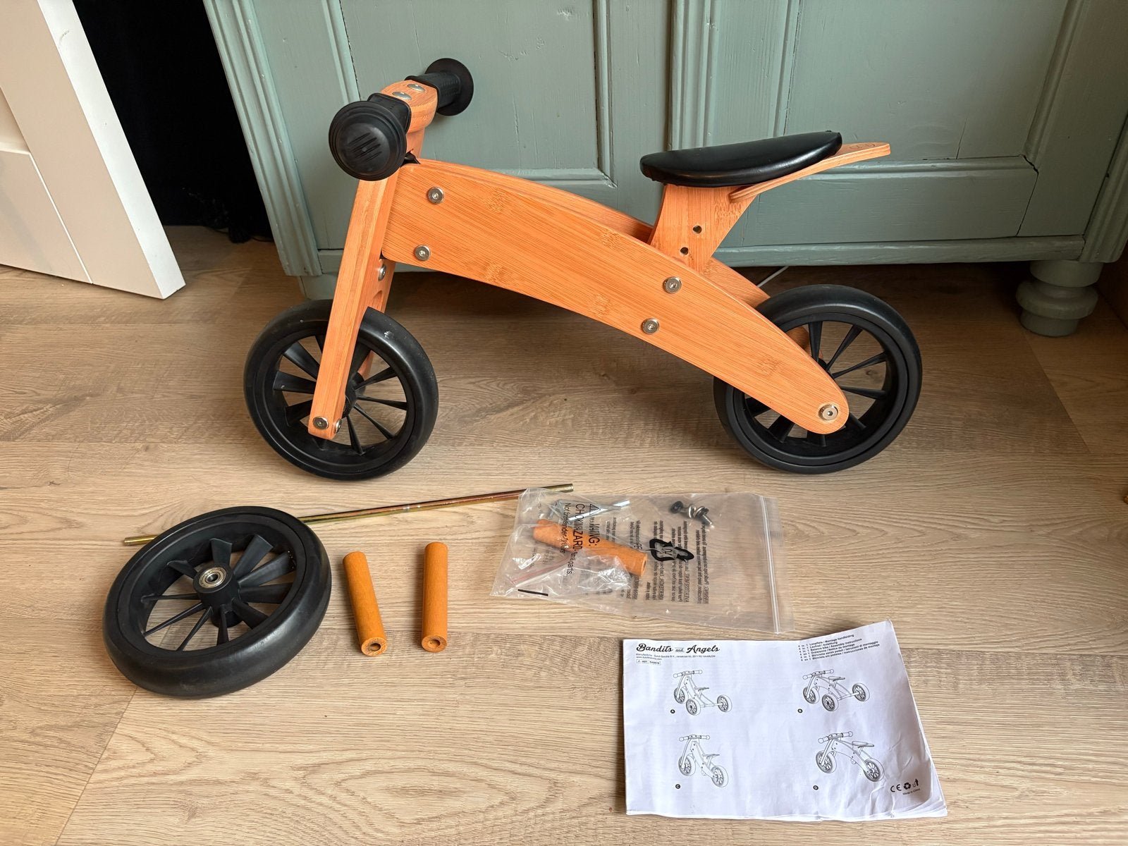 Bandits & Angels Smart Bike 4-in-1 Bamboe Loopfiets, Ophalen, Gebruikt, Loopfiets