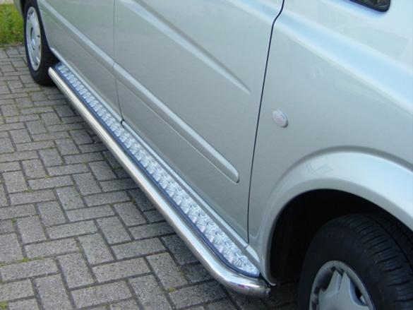 Mercedes Viano Sidebars met aluminium trede, Niet ingevuld, Niet ingevuld, Niet ingevuld