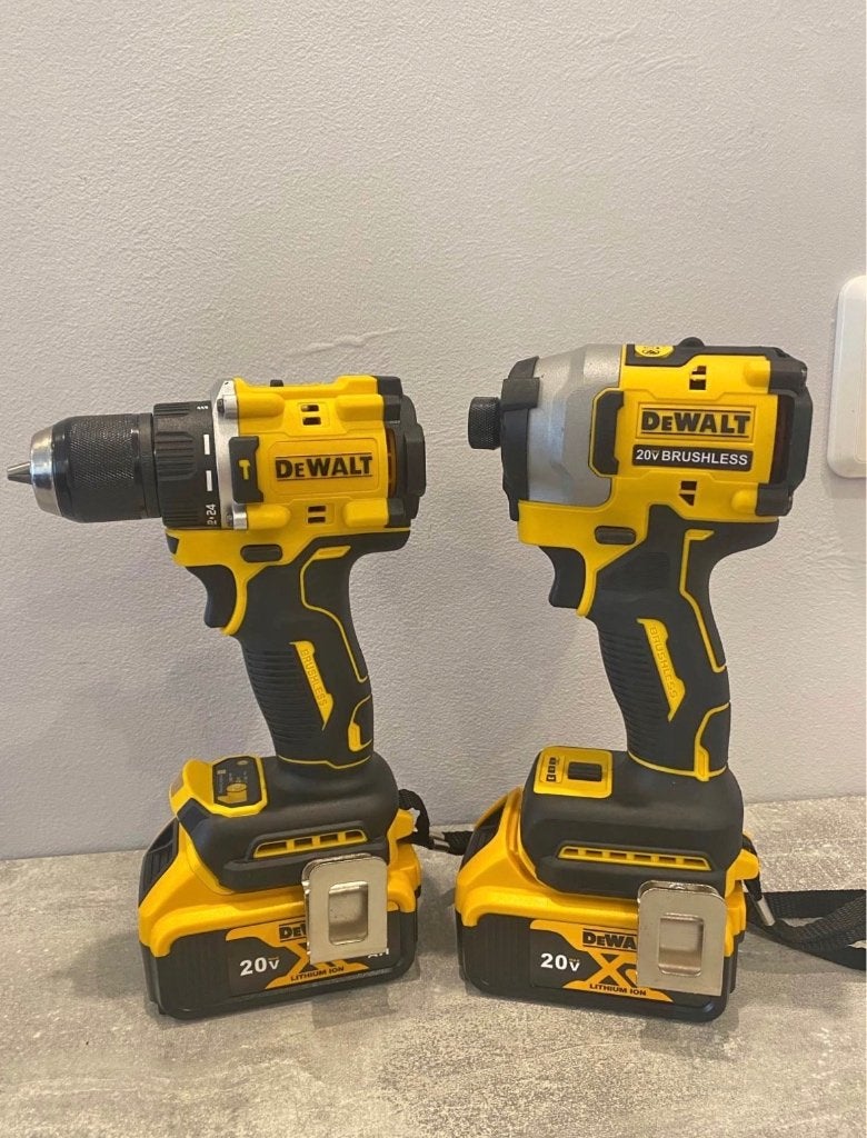 De walt set 2x accu, Ophalen of Verzenden, Zo goed als nieuw, Accuboormachine, DeWalt
