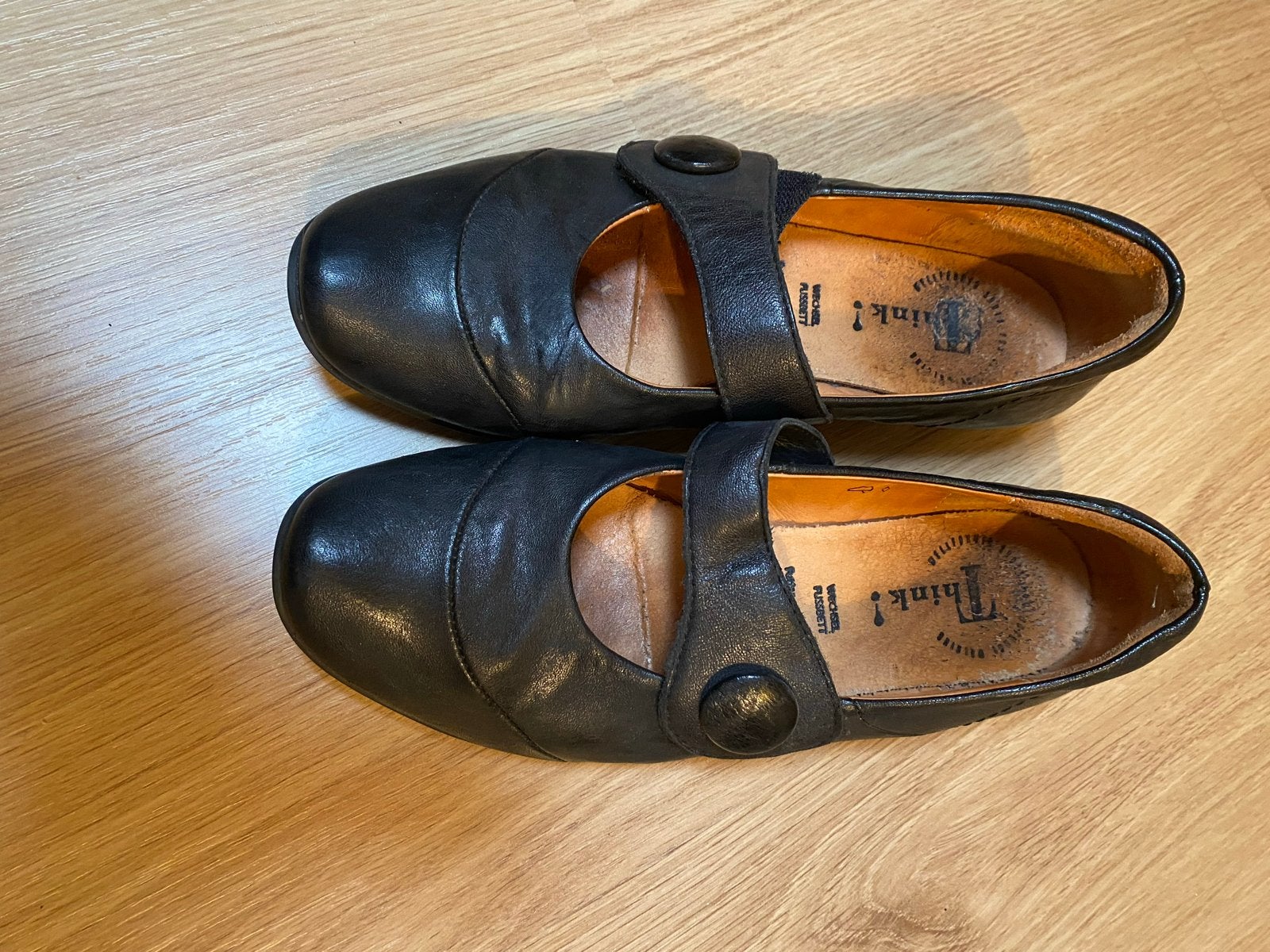 Zwarte Think! ballerina's - comfortabel en stijlvol maat 41, Ophalen of Verzenden, Gedragen, Zwart, Ballerina's