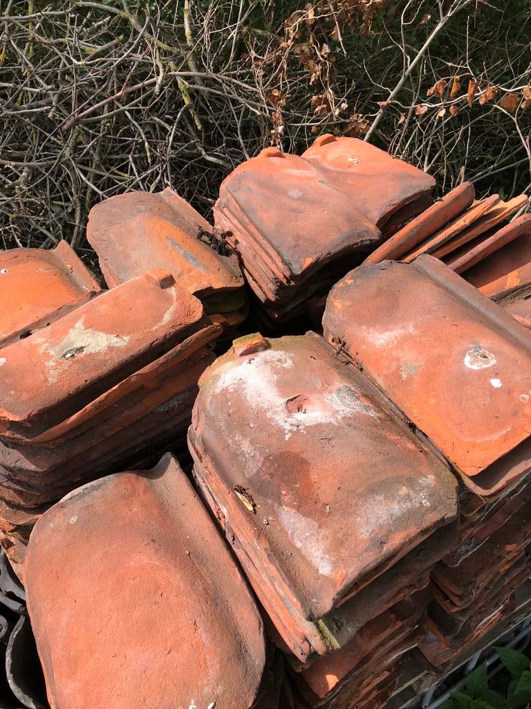 193 Oud Hollandse dakpannen voor karakteristieke uitstraling, Gebruikt, Steen of Klei, Ophalen of Verzenden, 15 m² of meer