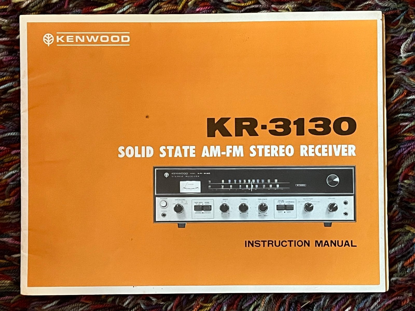 Kenwood KR-3130 Solid State Stereo Receiver Handleiding, Audio, Tv en Foto, Verzenden, Gebruikt, Minder dan 60 watt, Overige merken