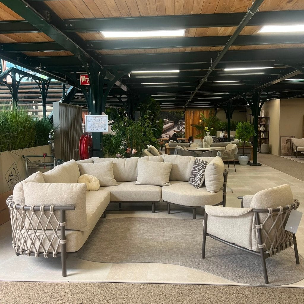 Ezra Loungeset | Showroommodel, Ophalen, Gebruikt, 6 zitplaatsen, Aluminium