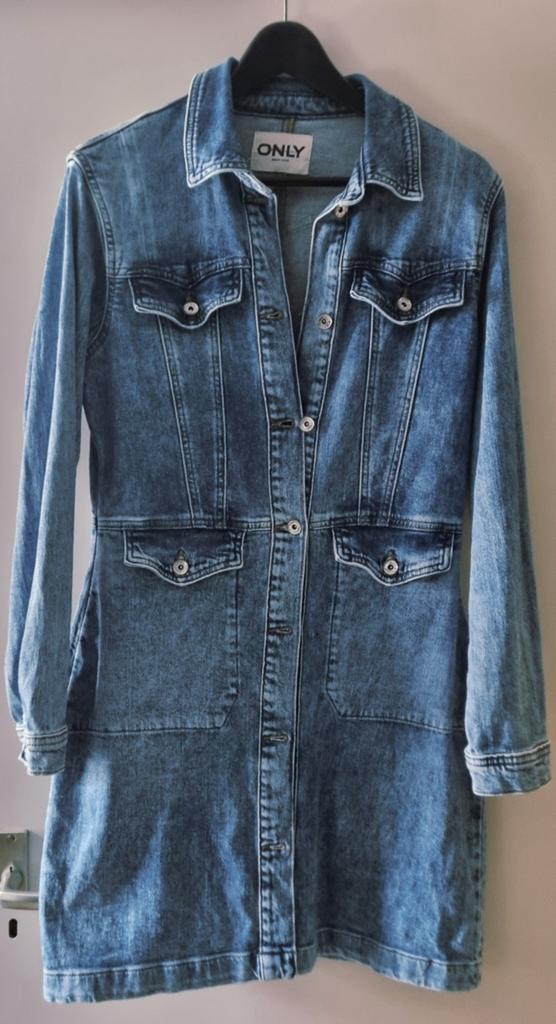 Only spijkerjurk maat L blauw, Blauw, Maat 42/44 (L), Ophalen of Verzenden, Zo goed als nieuw