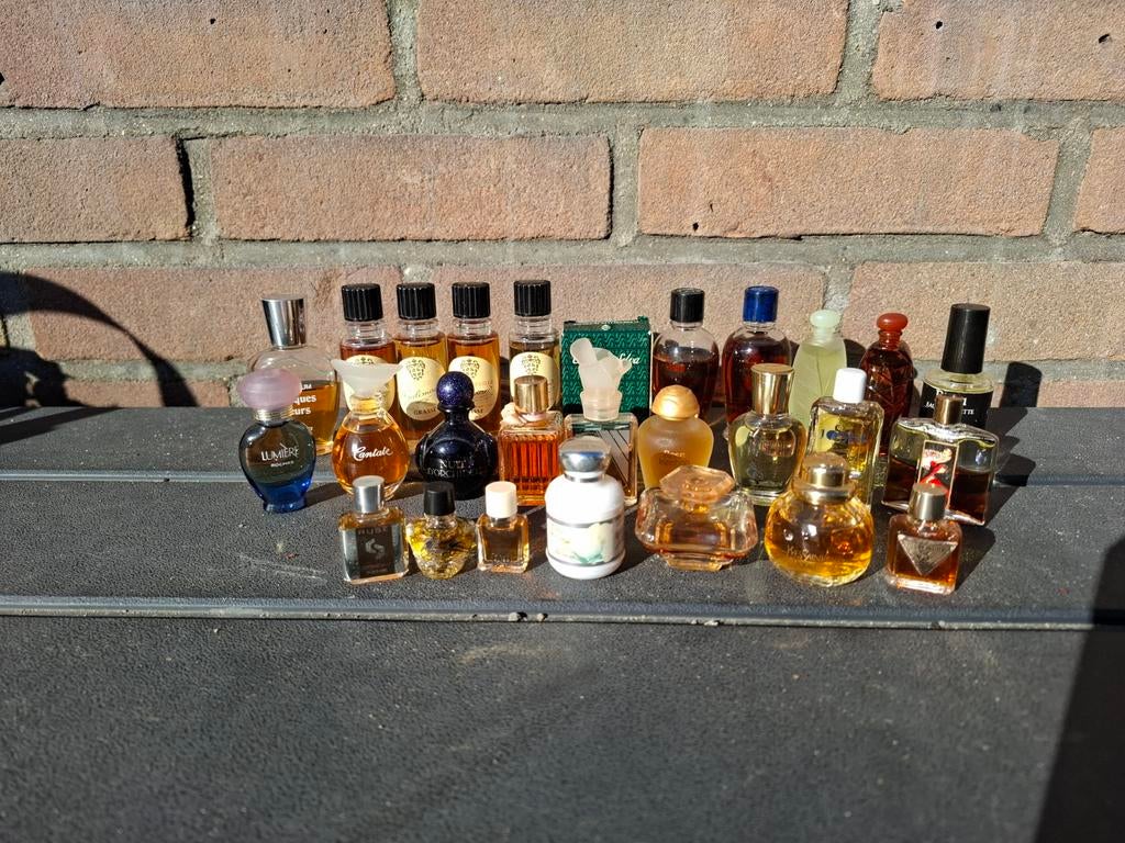 Vintage mini parfum verzameling, Ophalen of Verzenden, Miniatuur