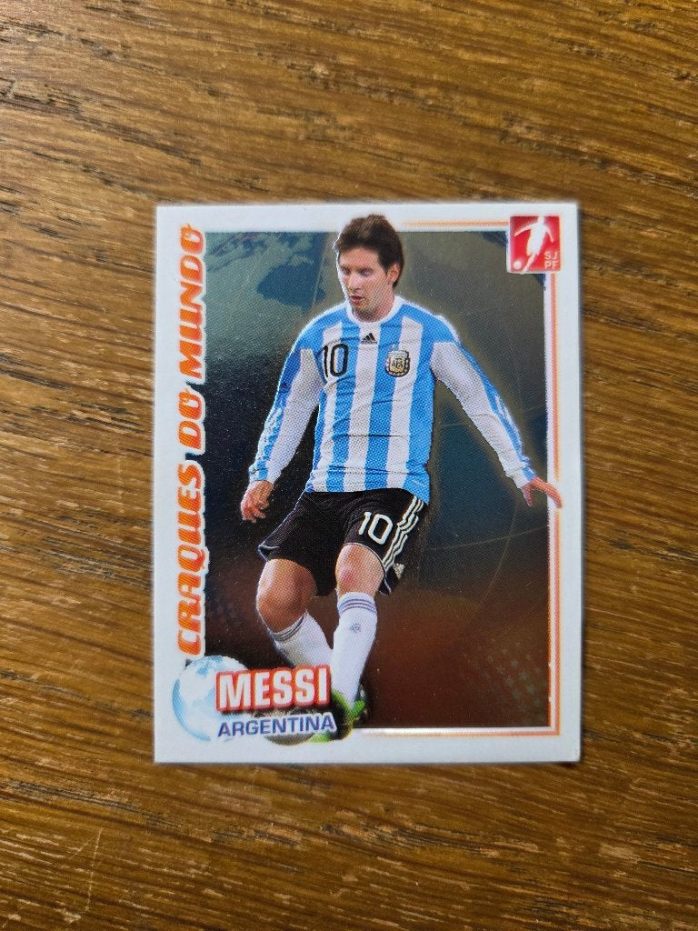 Lionel Messi #352 Craques Do Mundo Panini Futebol 2010-11, Ophalen of Verzenden, Zo goed als nieuw, Losse kaart, Foil