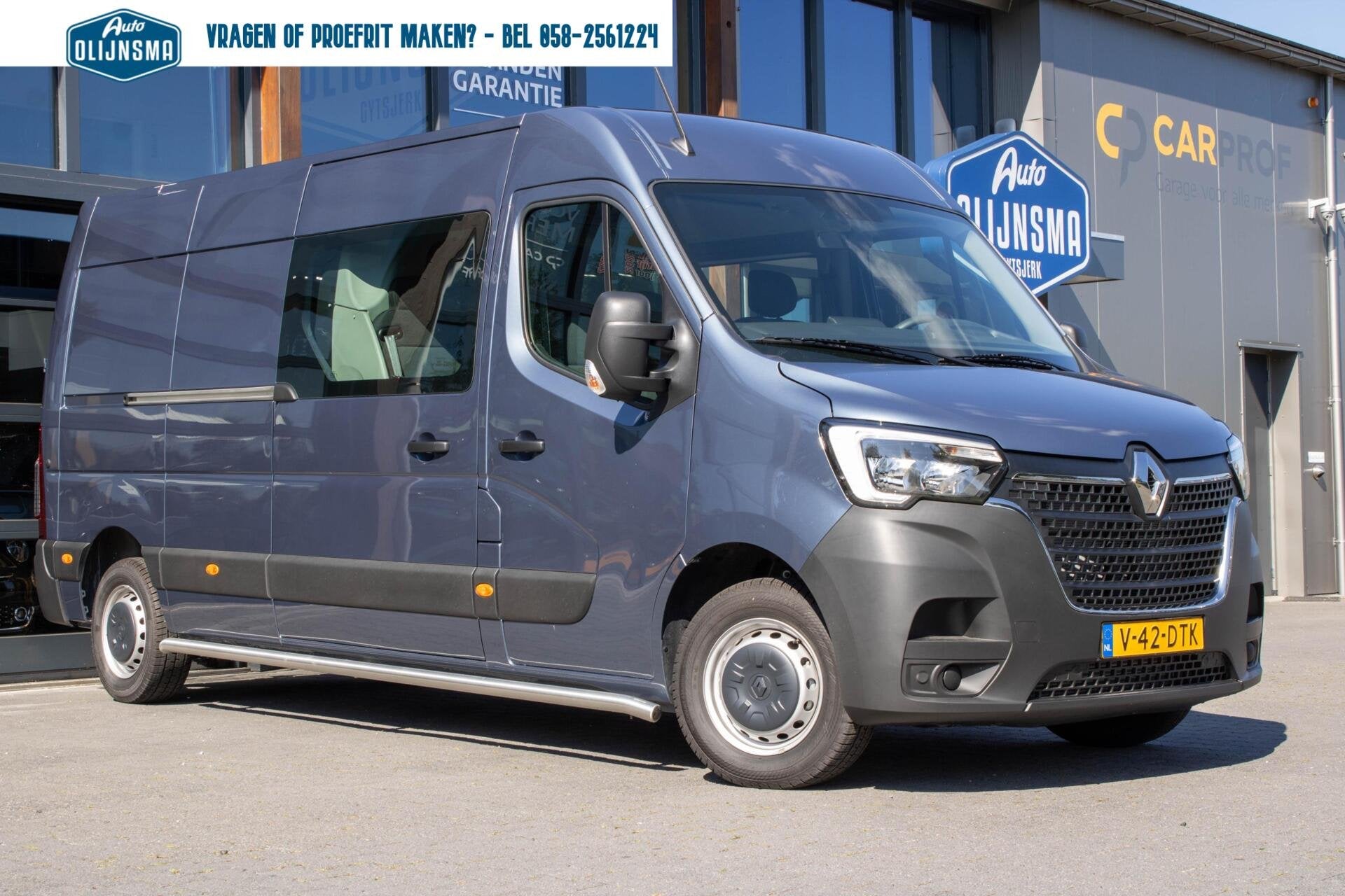 Renault Master T35 2.3 dCi 180 L4H2 DC Energy Comfort|Dubbel, Auto's, Bestelauto's, Stof, Gebruikt, 4 cilinders, Met garantie (alle)