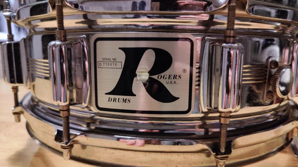 Rogers Dyna-Sonic snare 14x5 – chrome over brass – vintage, Ophalen of Verzenden, Gebruikt, Overige soorten