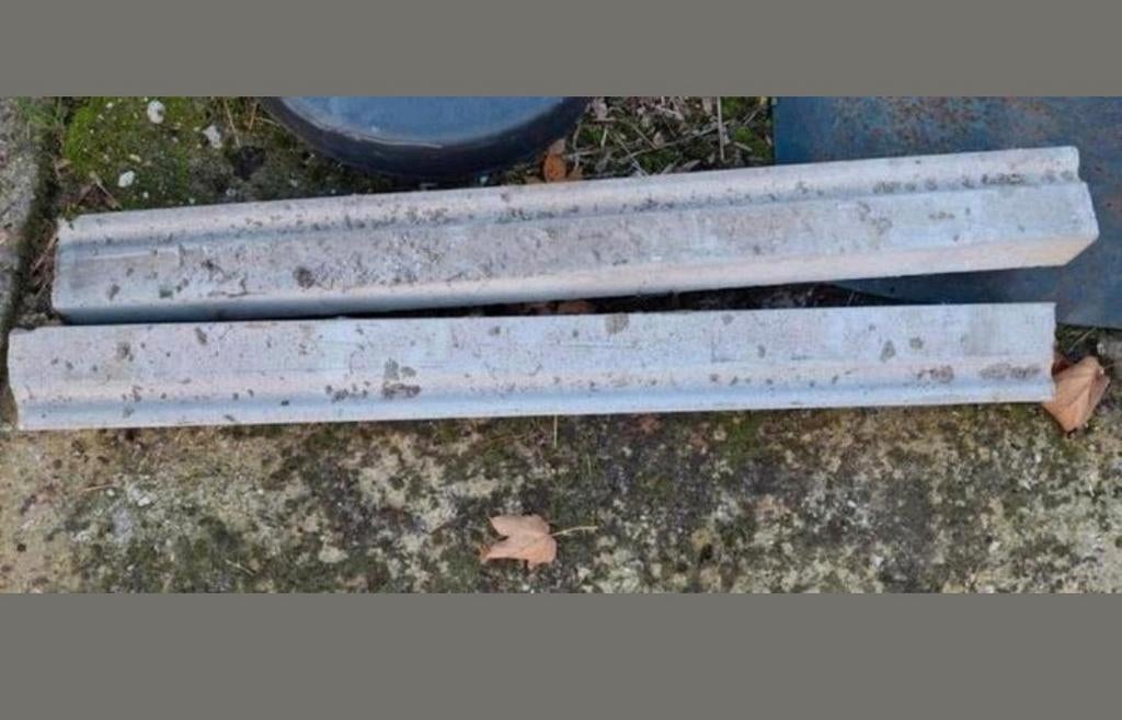 2 betonnen latei, Doe-het-zelf en Verbouw, Metselstenen, Ophalen, Nieuw, Beton