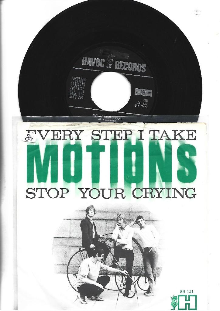THE MOTIONS SINGLE 7" EVERY STEP I TAKE - 1967, Cd's en Dvd's, Vinyl Singles, Fotohoes, Ophalen of Verzenden, Zo goed als nieuw