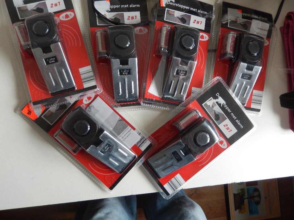 Deurstoppers met  alarm Nieuw 5 stuks, Ophalen of Verzenden, Nieuw, Binnen
