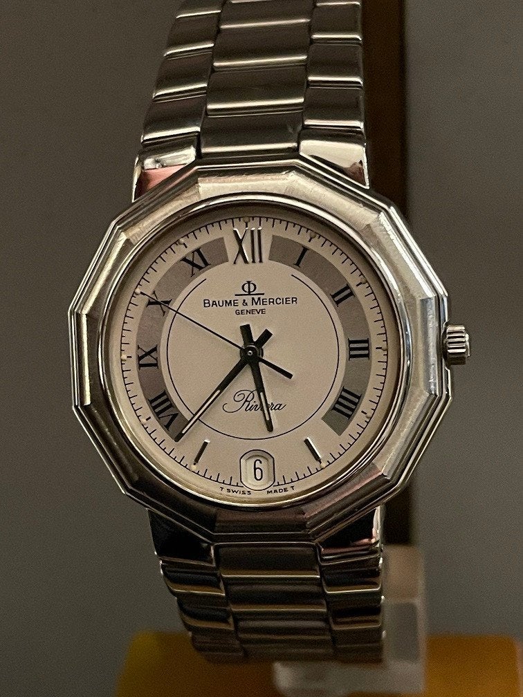 Zeer mooi HORLOGE Baume et Mercier RIVIERA 5131 34mm, Overige merken, Staal, Staal, Polshorloge