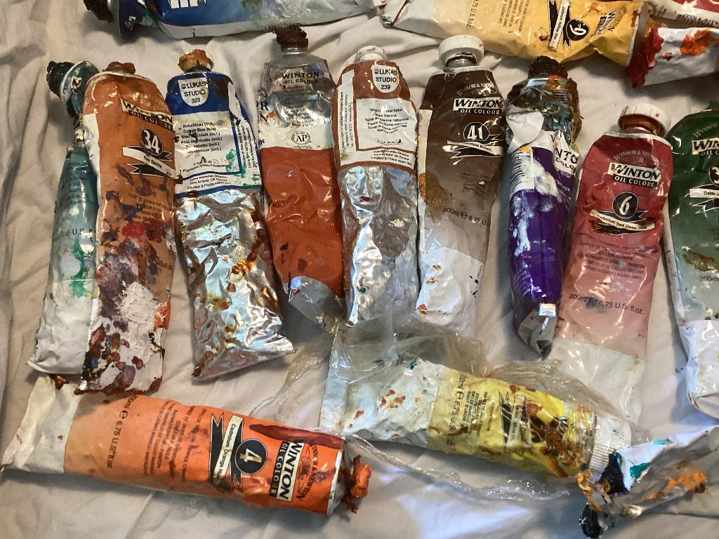 28 tubes olieverf 200ml, Hobby en Vrije tijd, Schilderen, Ophalen of Verzenden, Overige typen